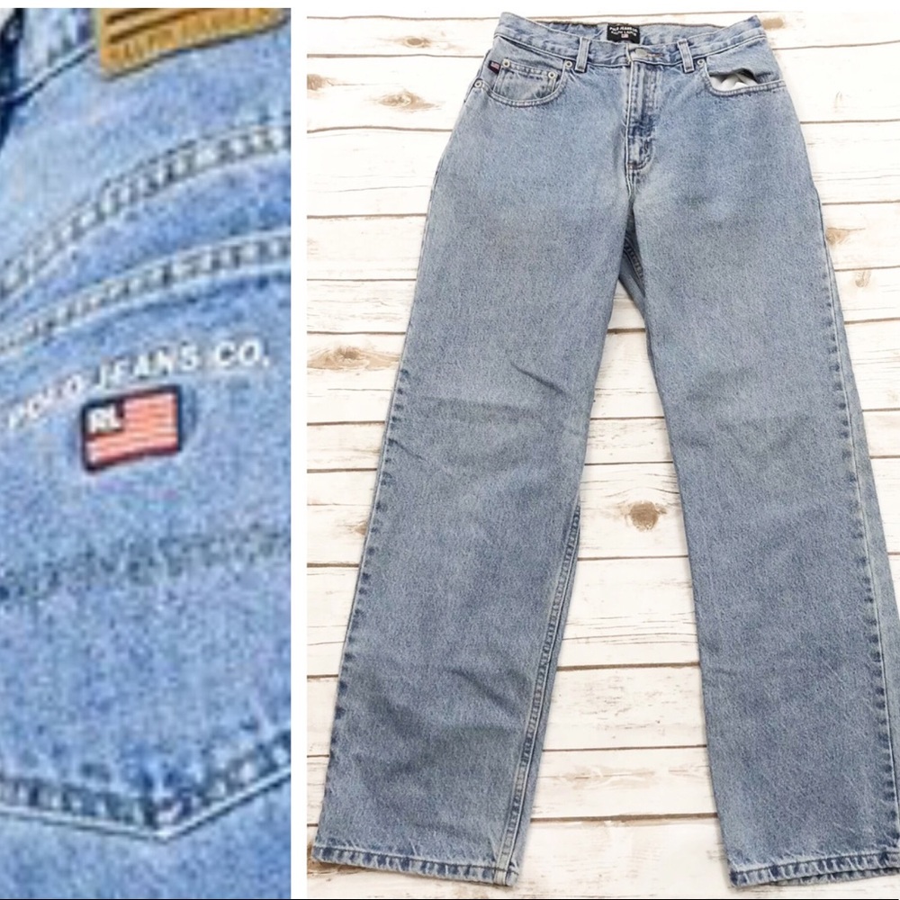 VTG Ralph Lauren Polo Mom Jeans Sz 0/2 :: - Picture 3 of 7